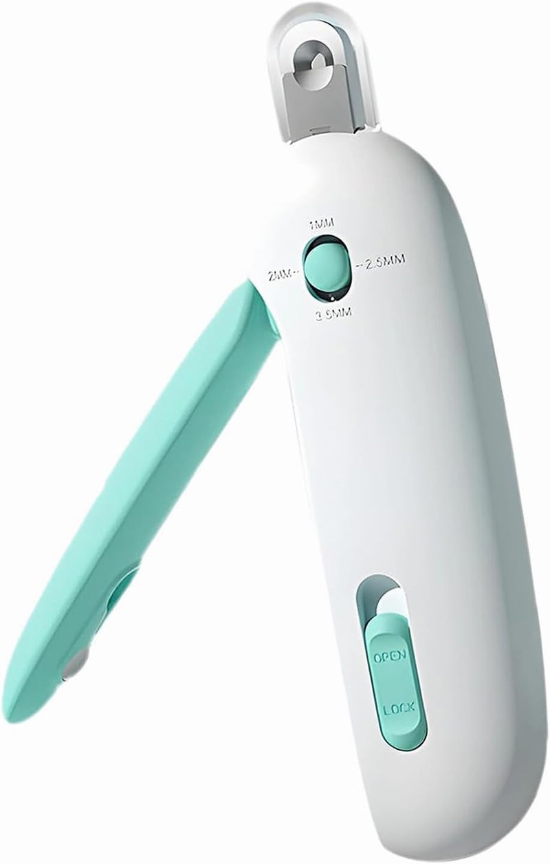 FIAMM Adjustable Cat Nail Clipper to Avoid Excessive Cutting, Cat Nail Trimmer with Nail File, Pet Nail Clippers for Kitten Bunny Guinea Pig Rabbit Ferret (Blue) - Image 1